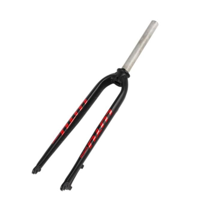 Fourche Rigide VTT 26/27.5 Pouces - Alliage Aluminium, Tube 1-1/8" Sans Filetage, Axe QR 9x100mm