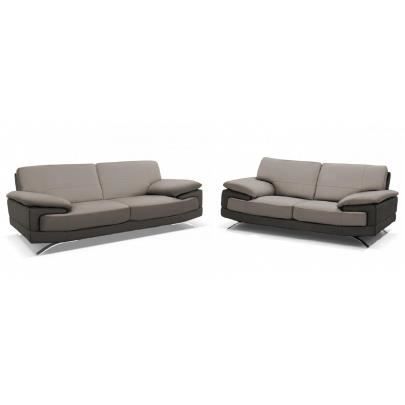 Canapes 3 2 Places Cuir Luxe Italien Emotion Achat Vente