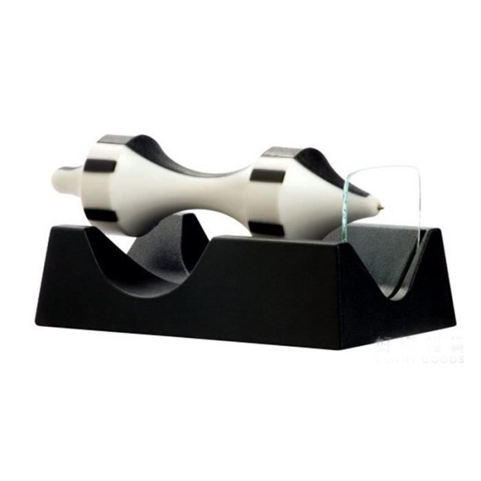 Gyroscope Magnétique à Toupie – Mouvement Perpétuel Sur Pile 9V – Compact Métal/ABS – Cadeau Déco Bureau