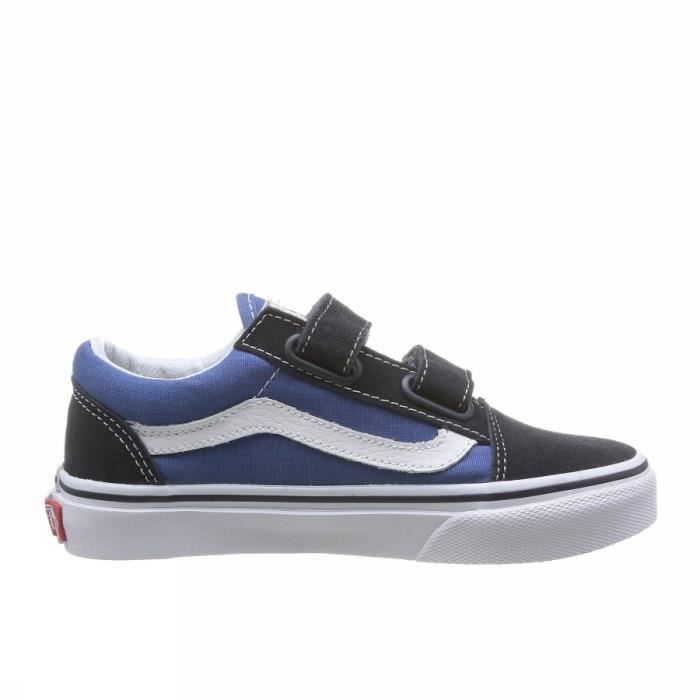 Baskets enfant VANS K Old Skool V VVHE NWD - Blanc/Bleu