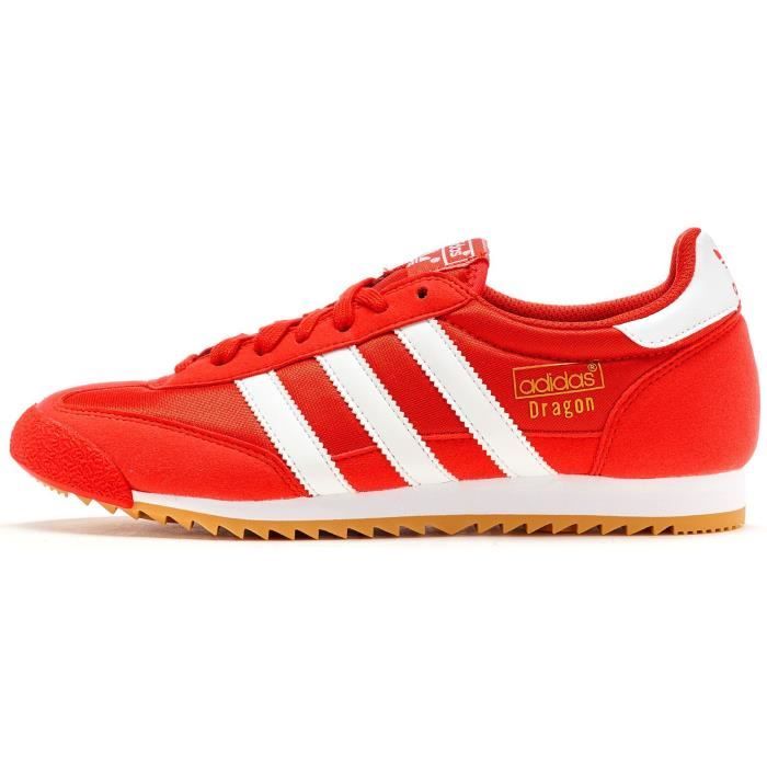 Adidas Originals Dragon Retro Chaussures de sport en Rouge - Blanc ...