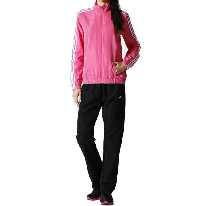 Survêtement coupe-vent Ess 3S Adidas pour femme - Rose