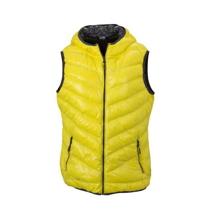 Bodywarmer Duvet Doudoune Sans Manches Anorak Femme Jn1061 Jaune Jaune Achat Vente Doudoune Cdiscount