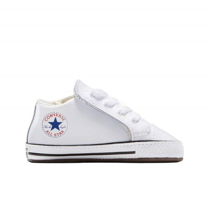 Chaussures pour Bébé et Petit enfant - CONVERSE - Chuck Taylor All Star Cribster - Blanc - Lacets - Textile