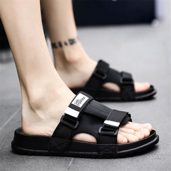 Sandale Homme Chaussures De Marque De Luxe Antidérapant Résistantes à  l'usure Personnalité Extravagant Blanc - Cdiscount
