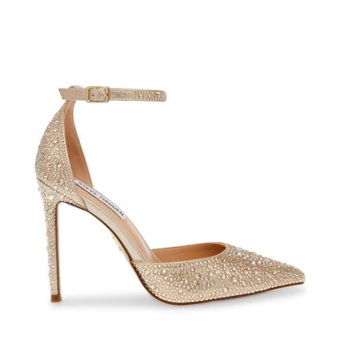 Escarpins femme Steve Madden Ravaged S Talon aiguille Dore Textile Achat Vente Escarpins femme Steve Madden Ravaged S Talon aiguille Dore Textile pas cher Cdiscount