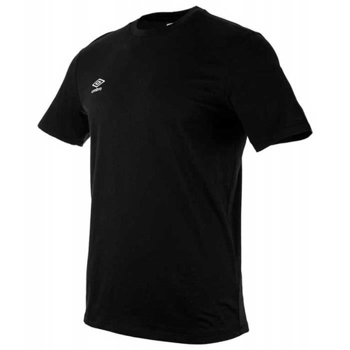 Umbro Fw Small Logo Cotton Tee T-Shirt, Noir (Black 060), Medium Homme
