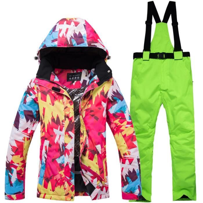 Combinaison de ski Enfant de marque Combinaison de ski sport deux pièces  Imperméable et coupe-vent Épais chaud de ski extérieur - Cdiscount Sport
