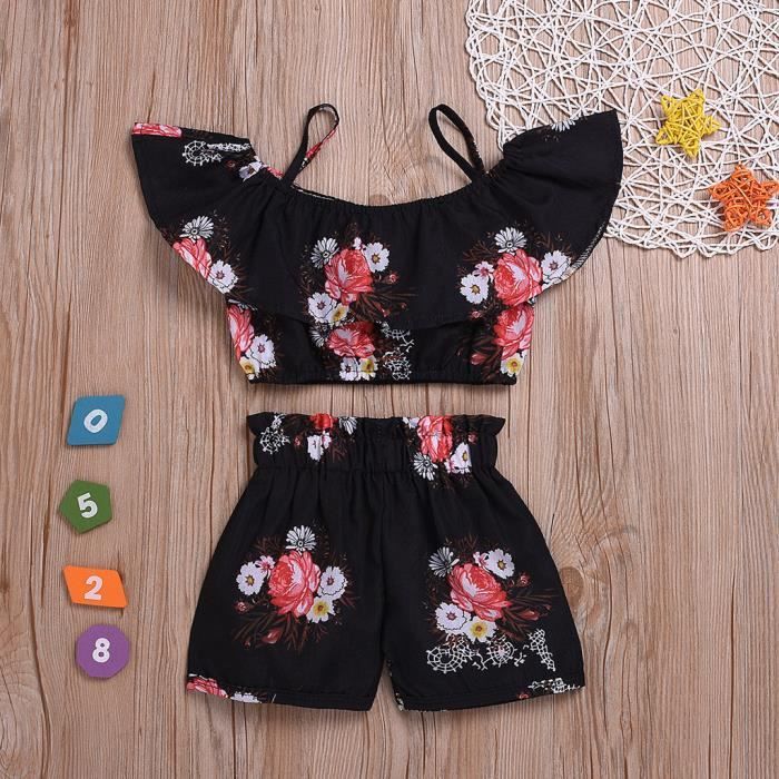Ensemble 5 Pièces Fille Avec Collier - Haut + Sous-vêtement + Soutien-gorge + Culotte + Bracelet/boucles D'oreilles - Pour Plage, Piscine, Cosplay - Tailles 110 à 150