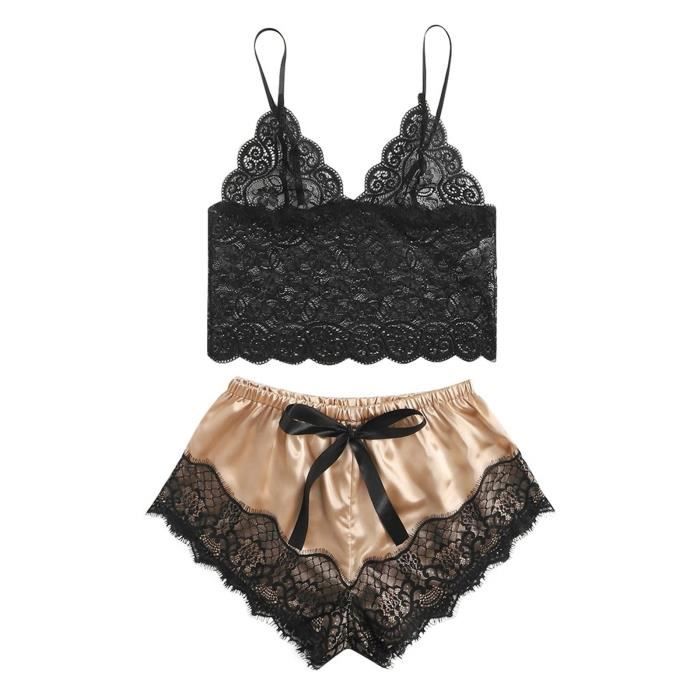 Lot De 5 Bodies En Dentelle Et Satin - Ensemble Lingerie Sexy - Pour Soirée, Lune De Miel, Saint-Valentin