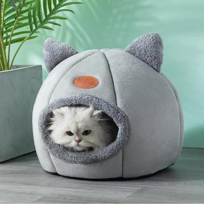 Comparer les prix de Lit pour chat - Créatrice - Grotte moelleuse - Confortable - Amovible - Intérieur