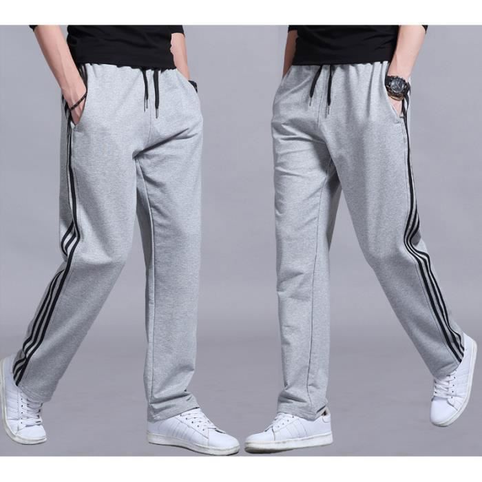 Pantalon De Jogging Homme Décontracté - Tissu Coton/lin Respirant, Taille élastique Avec Cordon, Coupe Ample Et Confortable - 6