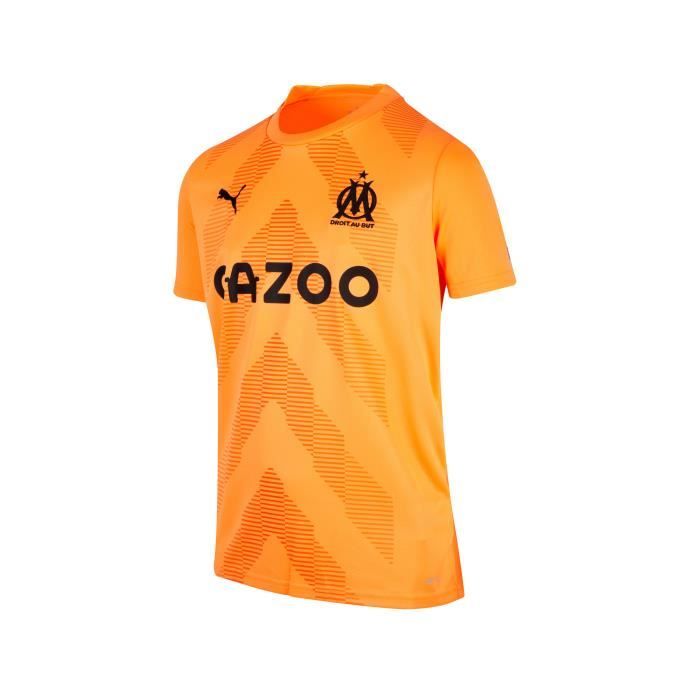 Maillot OM Gardien 2022 2023 Orange 100 Polyester Recycl