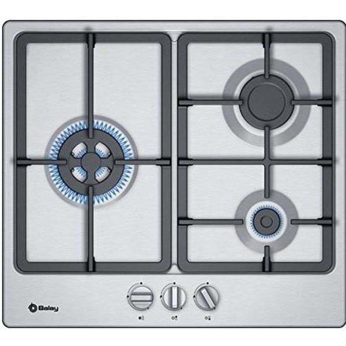 Plaques de cuisson esthetique plaque au gaz balay 3etx563hb 60 cm (3