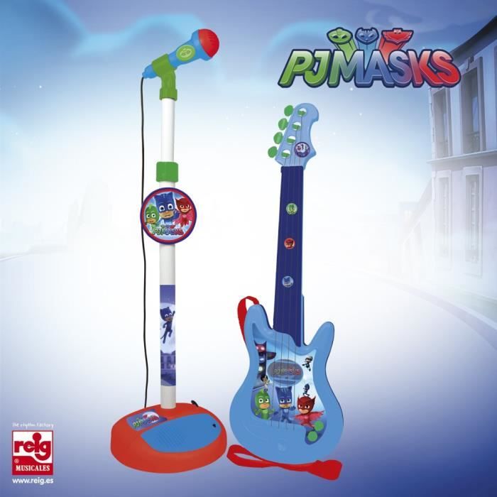 Ensemble Guitare Électrique Enfant Avec Micro Et Pied - Jouet Musical Interactif