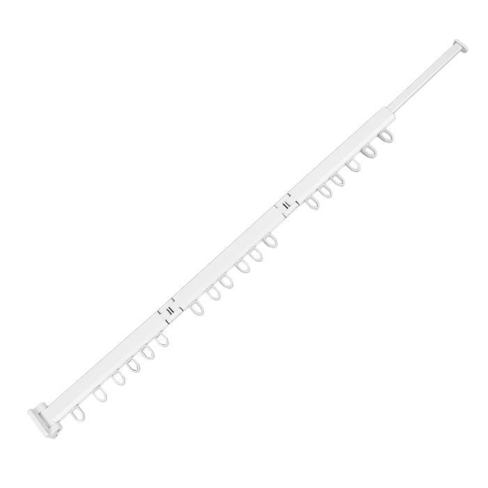 Étendoir à Linge Mural Pliable Vasunray - 5 Barres Inox - 80 Cm - Gain De Place, Invisible Une Fois Replié