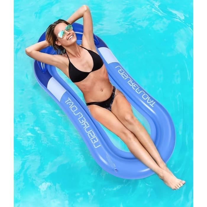 Bouée Gonflable Piscine Adulte,Hamac Gonflable À Eau Flottant, Matelas Gonflable