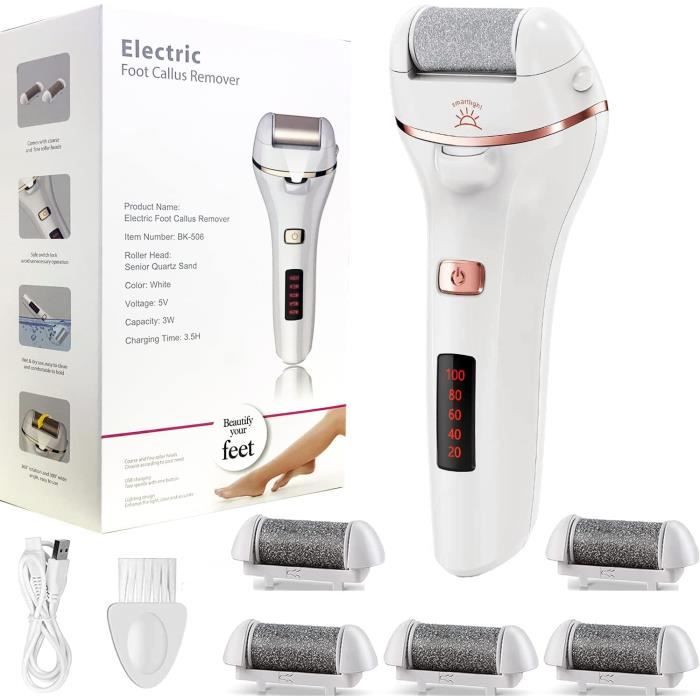 Befol Rapeuse Pieds Electrique Rape Pieds Pédicure Professionnel 5 ...