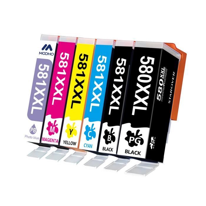 YouPrint 12 Druckerpatronen Set – Passend Für Canon PGI-580 / CLI-581 XXL (TS705, TS6350, TS9550 Etc.)