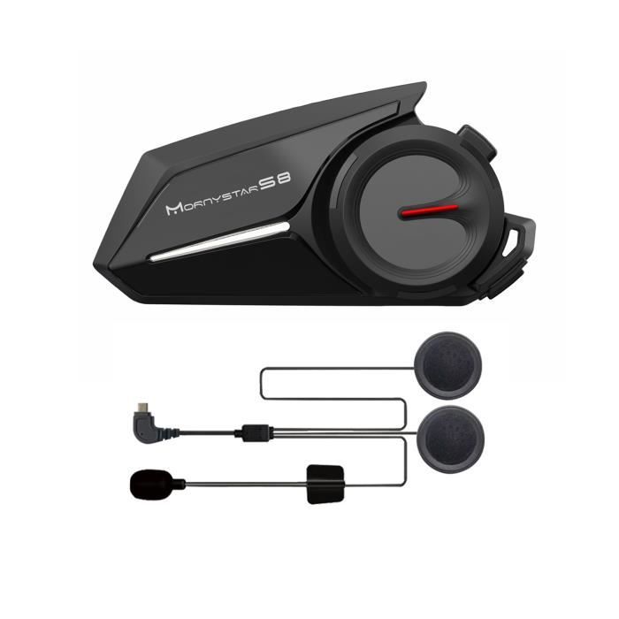 Talkiewalkie moto Bluetooth, interphone moto 6 personnes équipement casque casque bluetooth