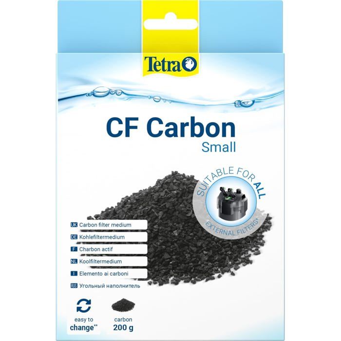 Charbon Actif - Tetra - Cf600/700/1200 - Bleu - 4x14x17 3cm - Pour poissons deau douce et salée