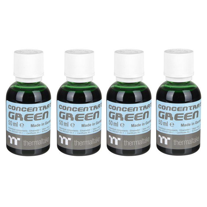 Colorant pour watercooling - Thermaltake - Premium Concentrate - Lot de 4 - Vert - Concentré