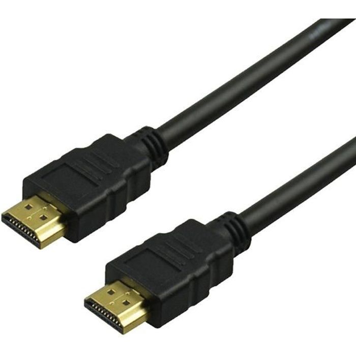 Câble Mini HDMI vers HDMI mâle 1.4 2 mètres compatible 3D haute vitesse  ethernet