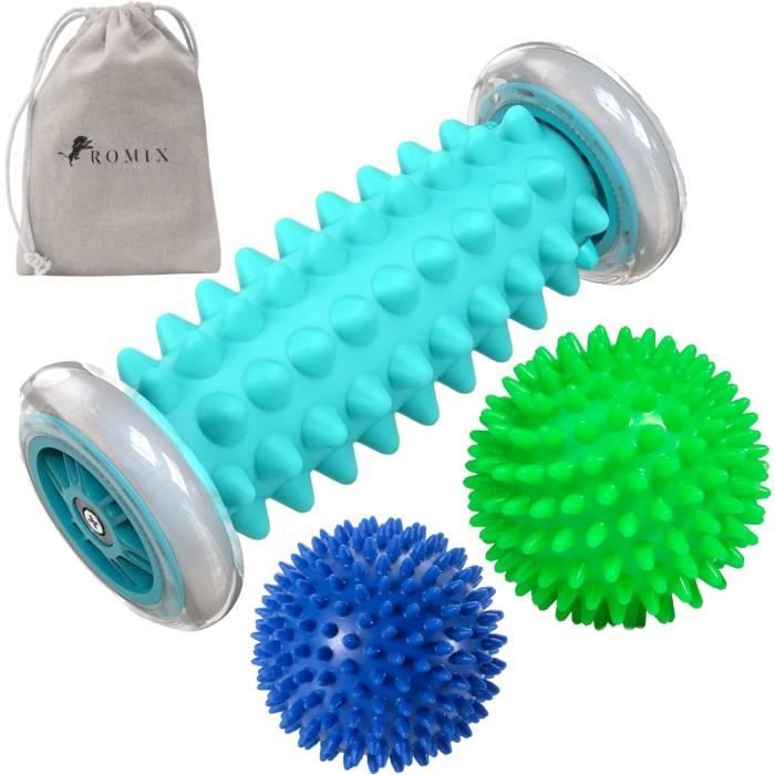 Rouleau De Massage Hammacher Pour Fasciite Plantaire - Thérapie Chaud/froid - Bleu
