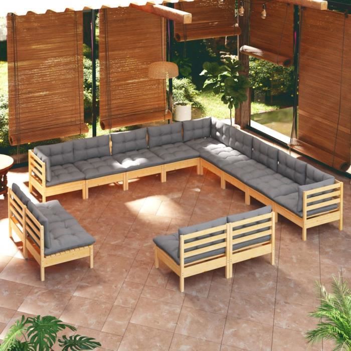 VidaXL Salon de jardin 13 pcs - vue 10