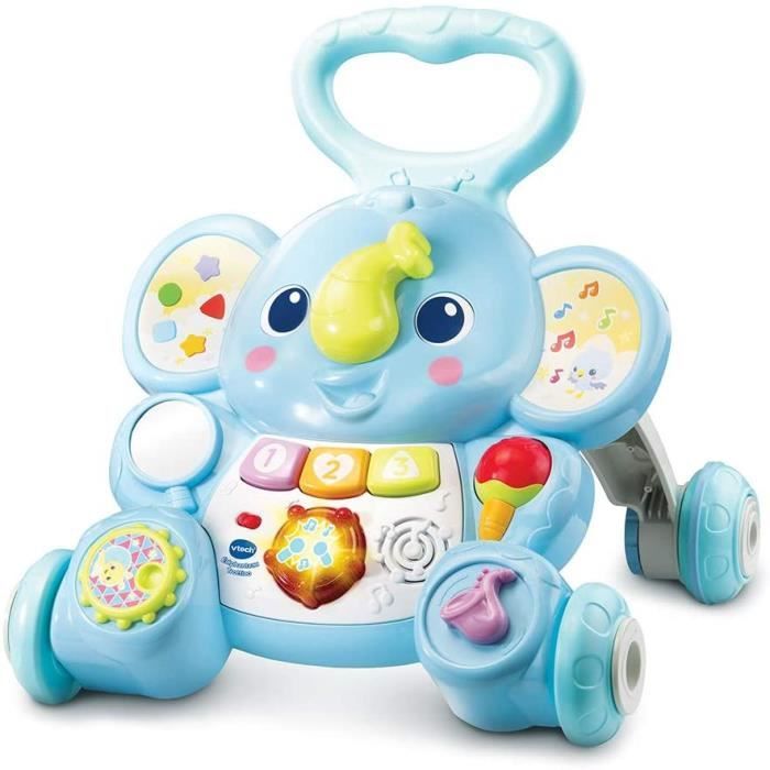 éléphanteau Trottino Interactif pour Apprendre à Marcher / Jouet 9-36 mois bleu
