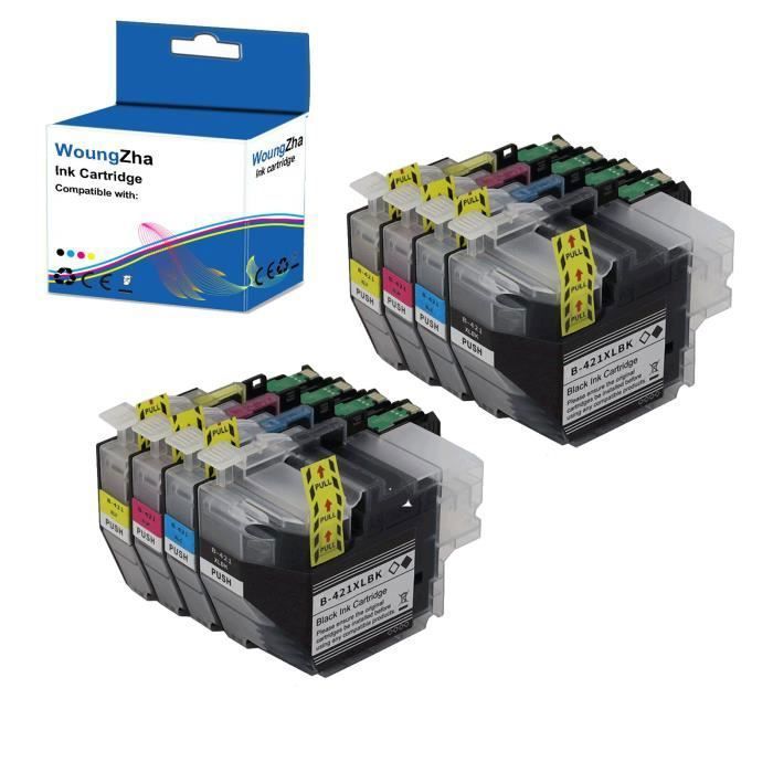Ridgetube Lc421 Lc421Xl Cartouches D'Encre Compatible Pour Brother Lc421 Xl Pour Imprimante