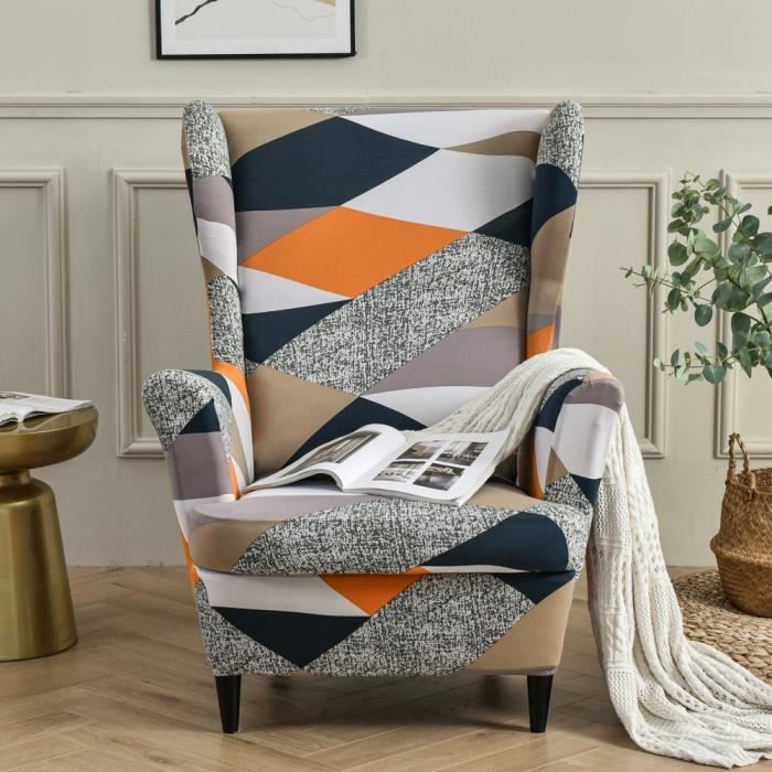 Meigeh Housses de Chaise à Oreilles Housse de Fauteuil d'aile