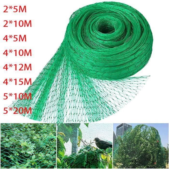 AL05325-2m x 10m - Filet De Protection Anti-oiseaux Vert Filet En ...