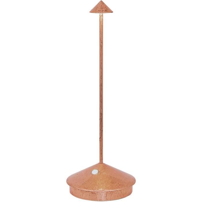Lampe de Table - ZAFFERANO - Pina - Rechargeable - Contrôle Tactile - Finition Cuivre Lampe de Table - ZAFFERANO - Pina - Rechargeable - Contrôle Tactile - Finition Cuivre