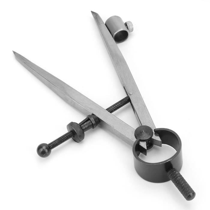 Séparateur d'aile Emplacement de la ligne Scriber Compas de dessin Outil de rotation artisanale Boussole de bricolage tracage