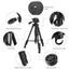Canon CT048 Trepied Léger en Aluminium avec Clip de Téléphone 4 Sections Charge: 4kg pour DSLR Caméra K&F Concept Trépied Appareil Photo Portable Nikon 