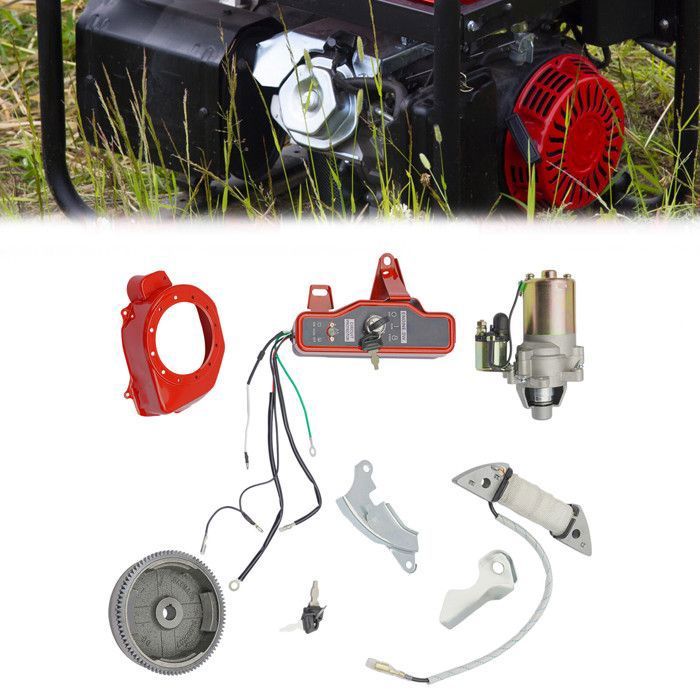Démarreur électrique Sans Cordon De Traction Pour Moteur Honda GX160 - Compatible Mini Moto Coleman CT200U B200R