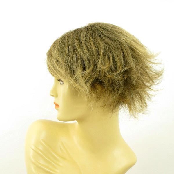 Perruque Synthétique Femme - Mi-longue - Châtain Méché Doré - Modèle VICTOIRE - Neuve