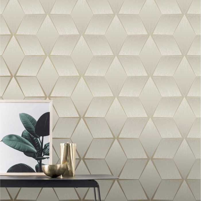 Rasch | Welcome Home | 441659 | Papier Peint Intissé | Uni | 0.53 .05 M | Or | Achetez Sur