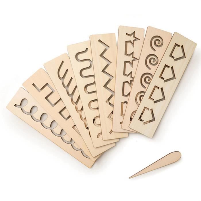 Planche De Traçage En Bois POPETPOP – Double Face Lettres Et Chiffres, Jouet éducatif Dès 3 Ans