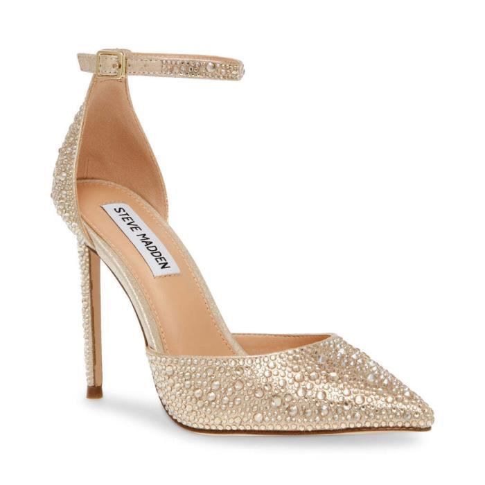 Escarpins femme Steve Madden Ravaged S Talon aiguille Dore Textile Achat Vente Escarpins femme Steve Madden Ravaged S Talon aiguille Dore Textile pas cher Cdiscount