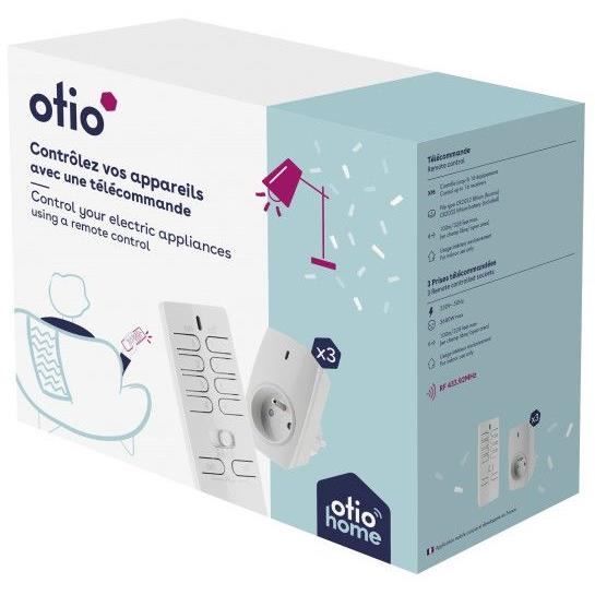 OTIO Prise connectée d'extérieur IP44 + télécommande - - Otio