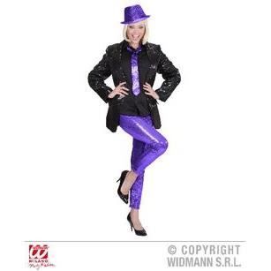 Chapeau disco de chapeau à paillettes : violet