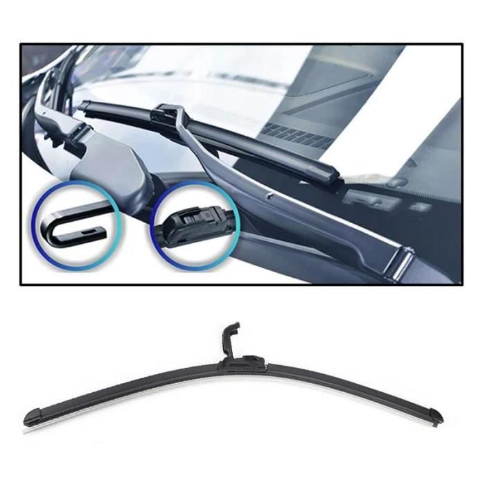 Balais D'essuie-glace Plats Avant 500+500 Mm Pour Dacia Duster/Logan/Sandero Et Autres - Neufs
