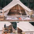 SFSGH Tente de Luxe 4M Bell, Tente de tipi Indienne de Camping Double Couche impermeable, Tente de Camping pour Enfants Tente de,347-2