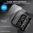 Coque de protection pour Apple Watch 40mm Blackview Dur PC Houss iwatch Noir-2