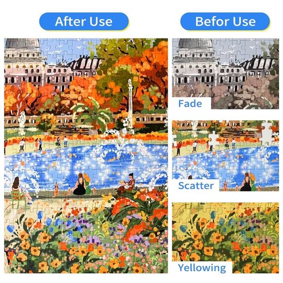 120ml Colle Puzzle Transparente avec Applicateur,pour Fixer et accrocher des Puzzles, Séchage Rapide,1Pack - Jeux - Jouets