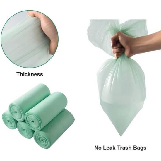Petit sac compostable de cuisine x10 - Sac à ordure et poubelle