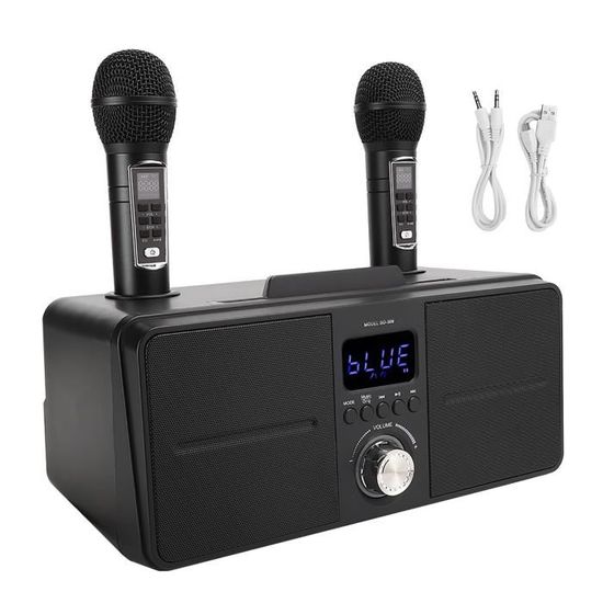 HURRISE Mini Machine Karaoke HiFi Portable avec Enceinte et 2 Microphones  Fil - Cdiscount Jeux - Jouets