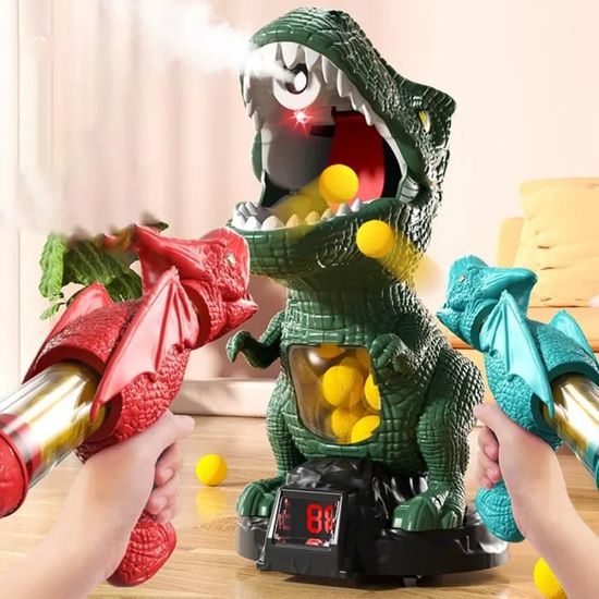 Jouets de jeu de tir pour enfants pour garçons de 3, 4, 5, 6 ans, jeux de dinosaures avec tableau de fléchettes pour enfants âgés de 3 à 5 ans et de